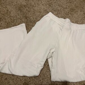 BuffBunny Cream Threads Crossover Sweatpants